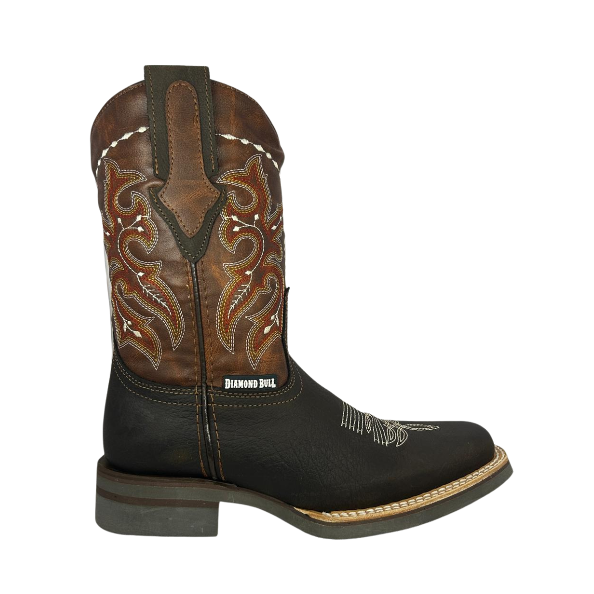 Bota rodeo estilo Búfalo Color terra Suela de hule café
