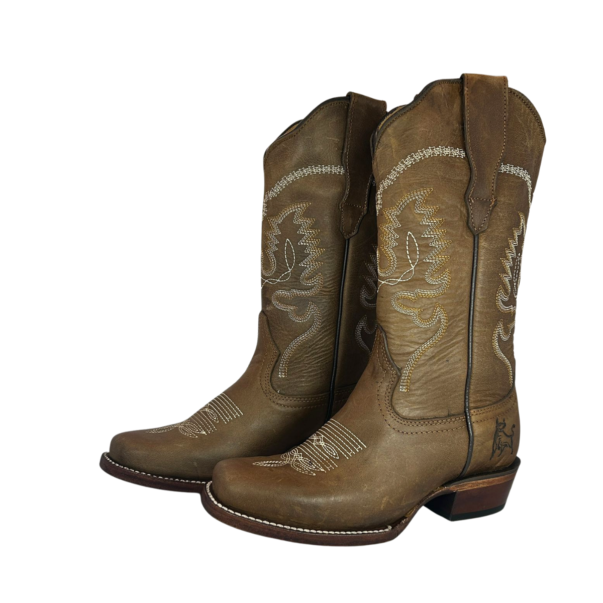 Bota rodeo estilo Yegua Color capuchino Suela de cuero Diamond Bull