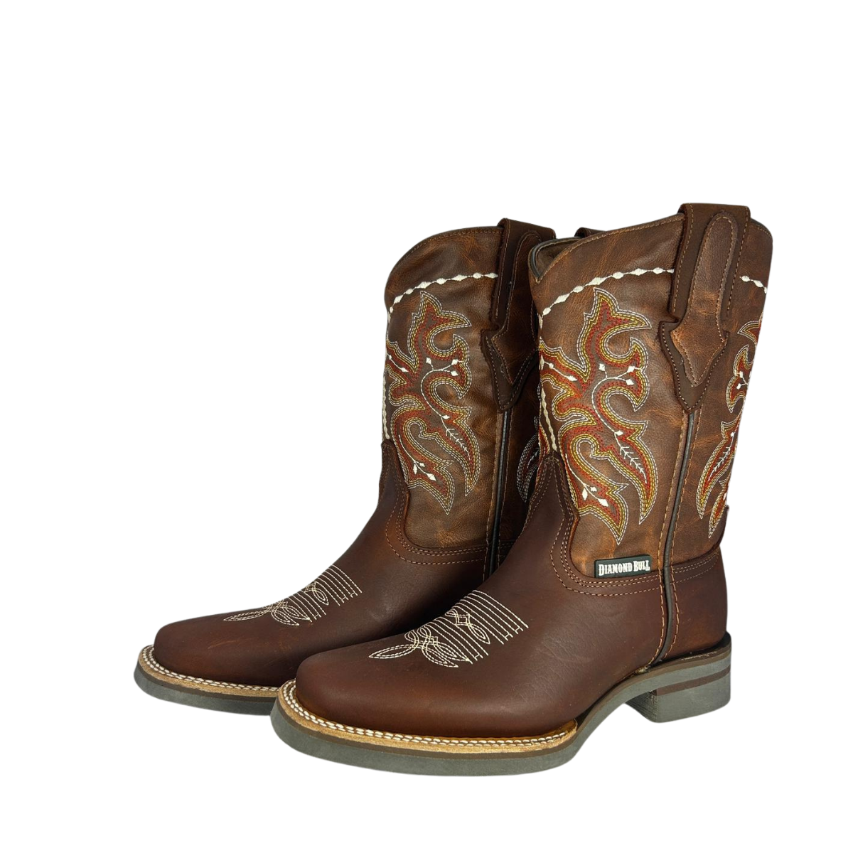 Bota rodeo estilo Búfalo Color shedrón Suela de hule café
