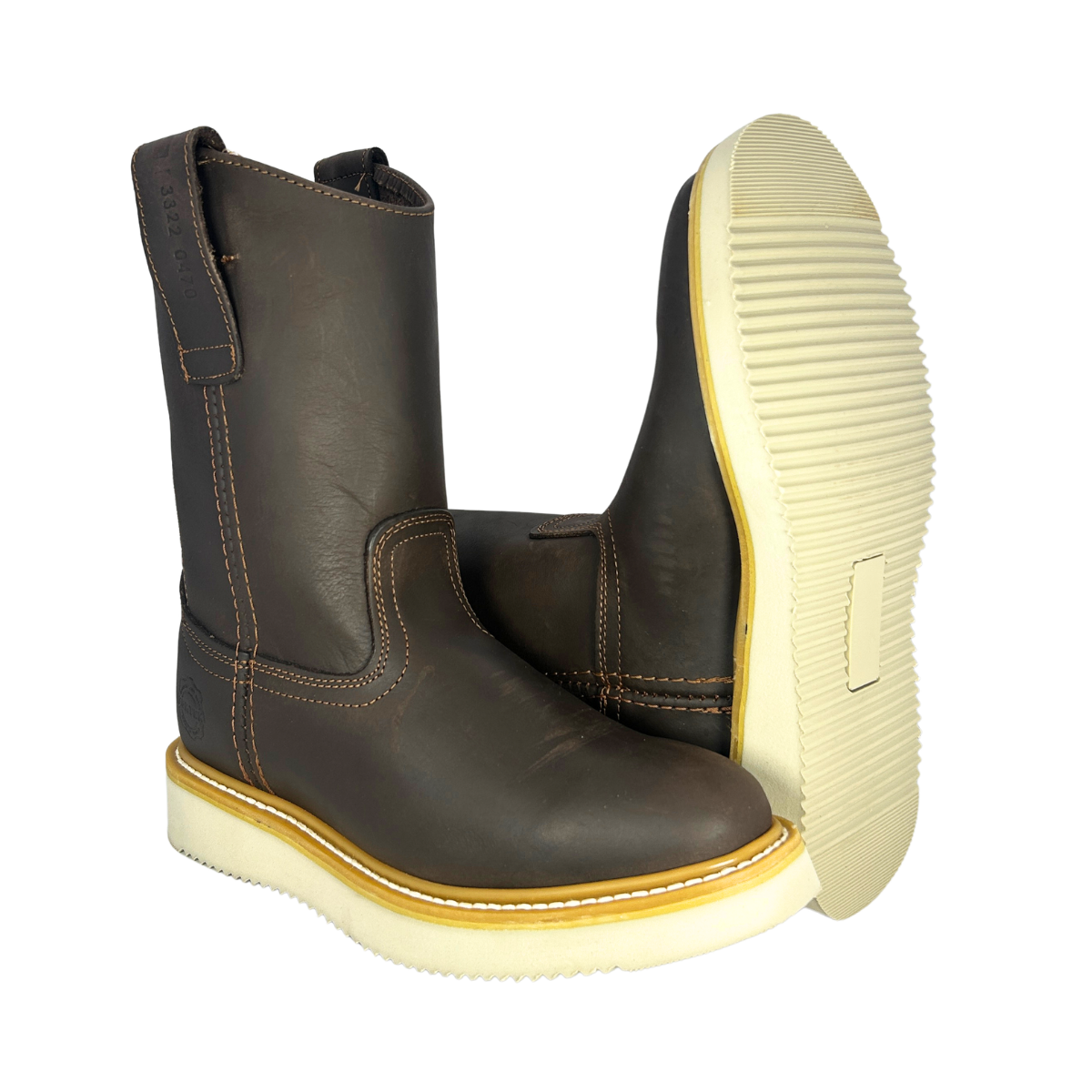 Bota de trabajo ligera Estilo 0470 Color café Suela PU ultra confortable y duradera Fotex