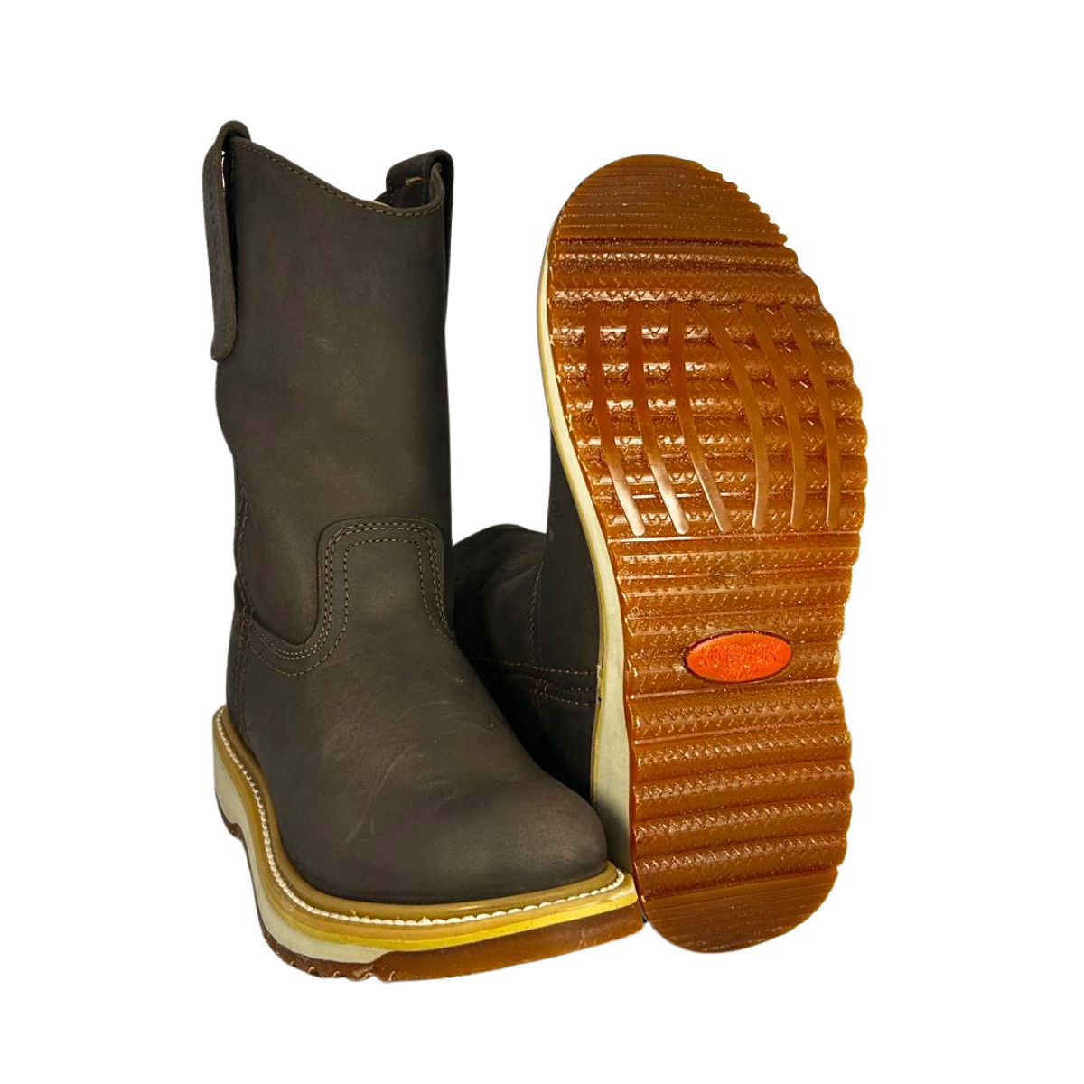 Bota de trabajo ligera estilo Caña Color café Suela doble densidad Fortex