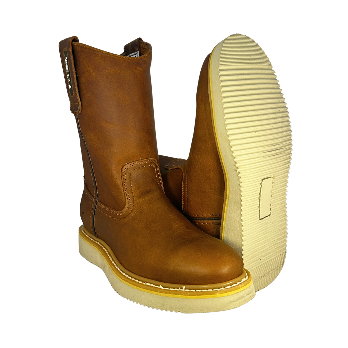 Bota roper de trabajo ligera Estilo 0700 Color mielo claro Suela PU ultra confortable y duradera