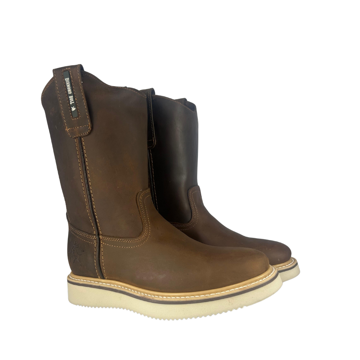 Bota roper de trabajo ligera Estilo 0700 Color café claro Suela PU ult ...
